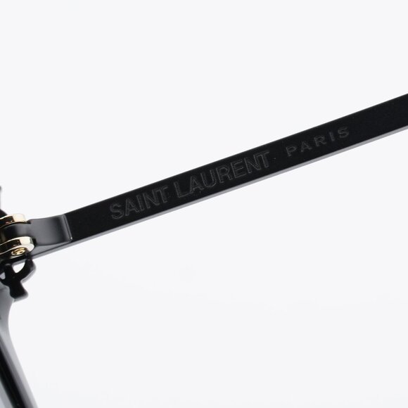 Saint Laurent SLM48S_A/K 002 Sunglasses Black Cat Eye Frame, Grey Lenses main image 5